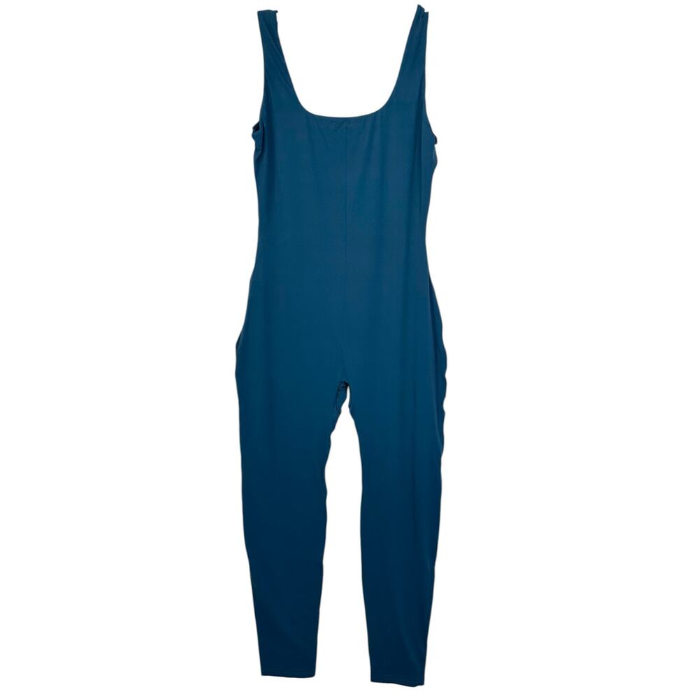 NWOT HYZ Sleeveless Skinny Jumpsuit Teal Blue Size L - Picture 5 of 7
